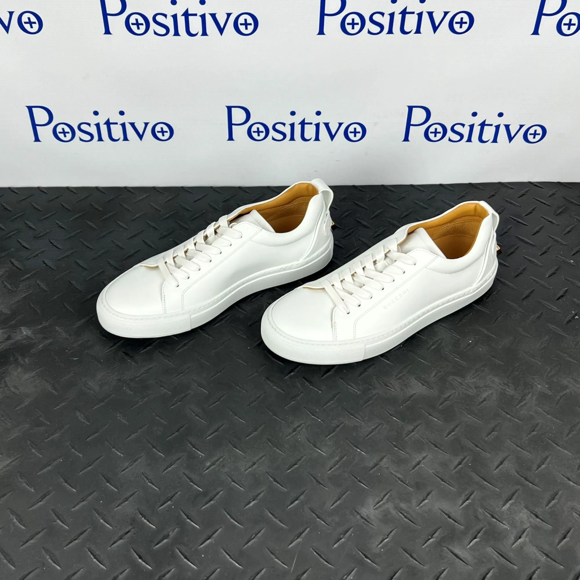 Buscemi Lyndon White Leather Sneakers