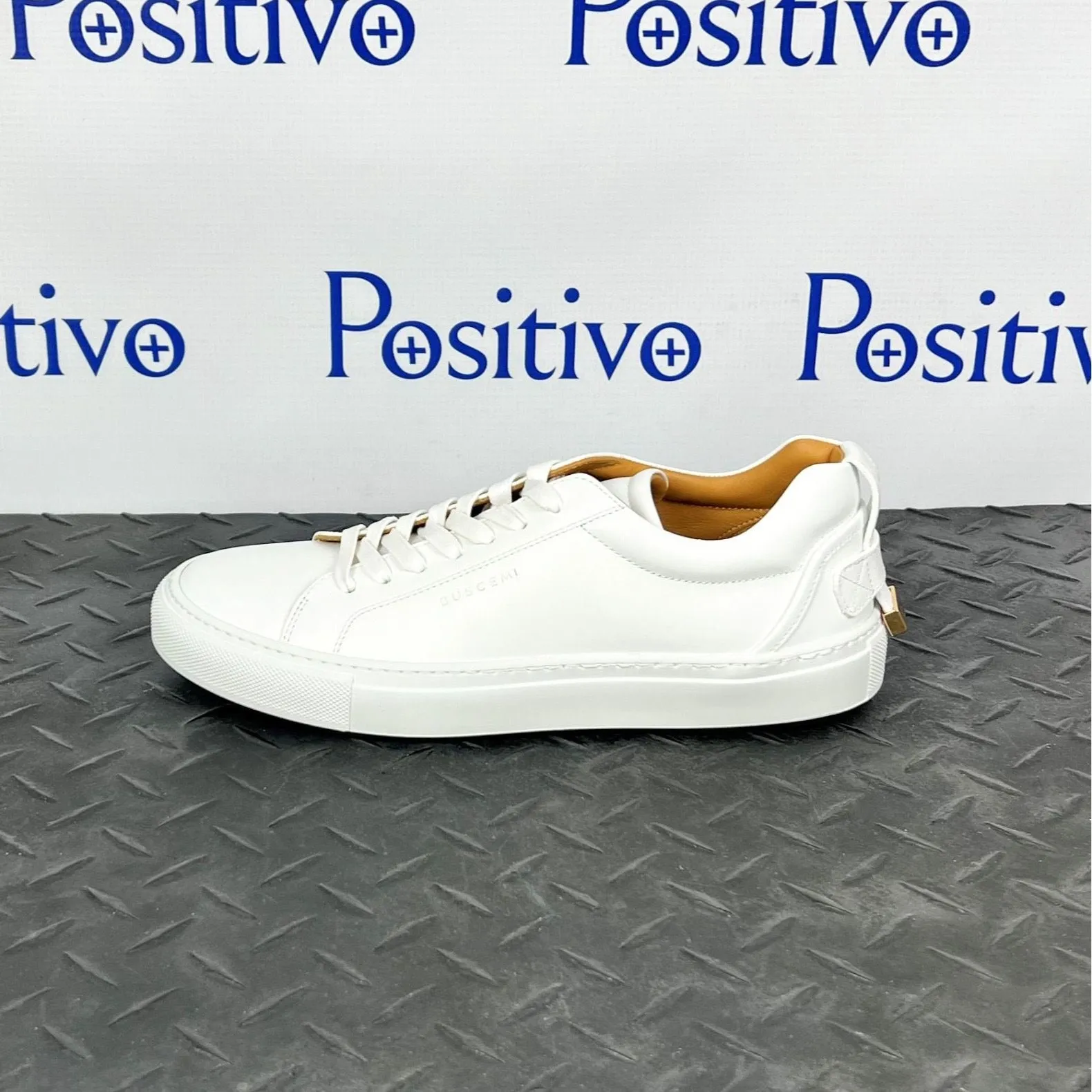 Buscemi Lyndon White Leather Sneakers