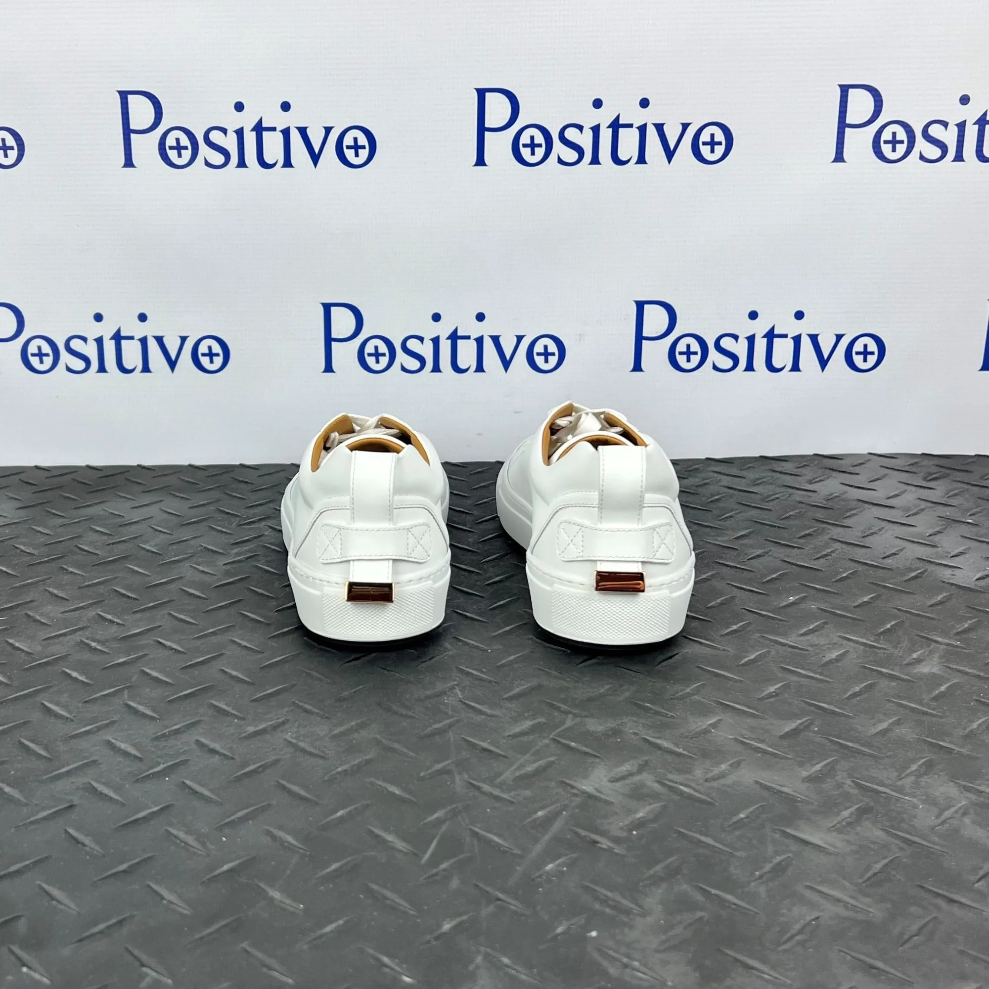 Buscemi Lyndon White Leather Sneakers