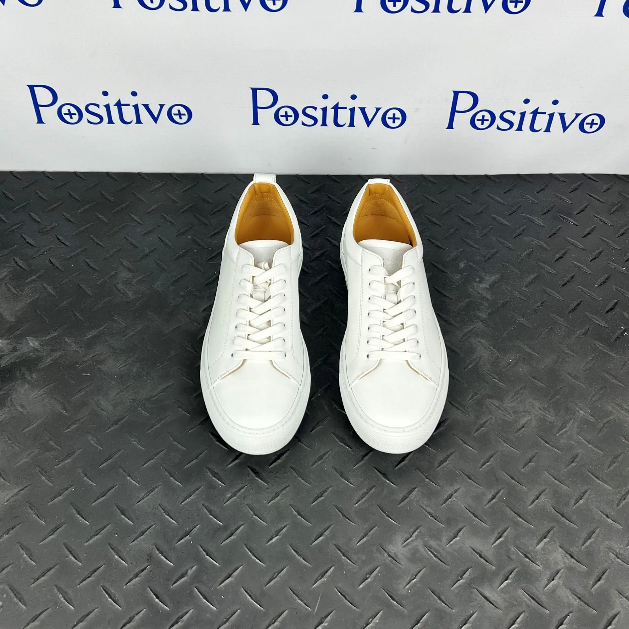 Buscemi Lyndon White Leather Sneakers