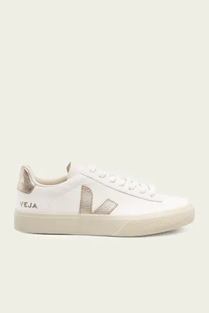 Campo Chromefree Leather Sneaker in White Platine