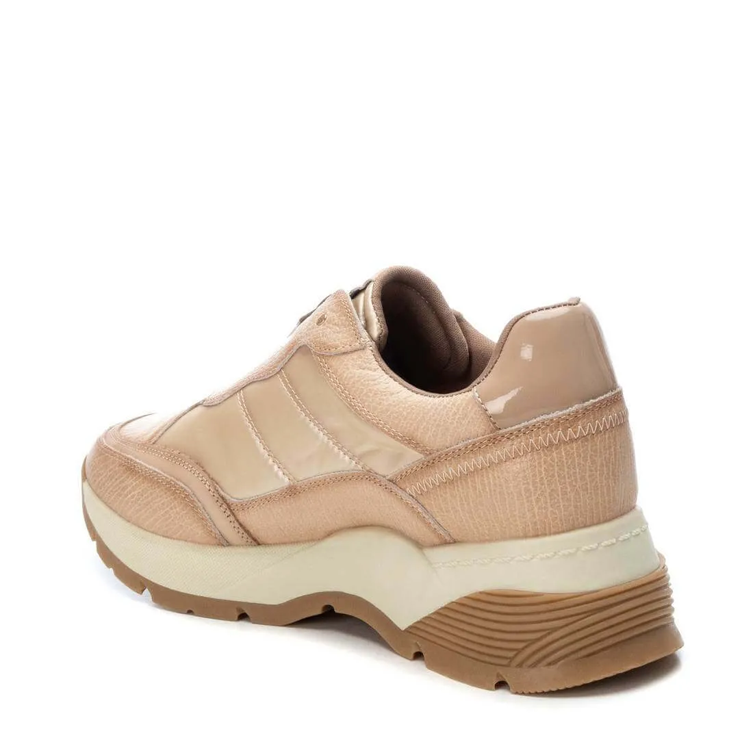 Carmela Neutral Front Zip Sneakers