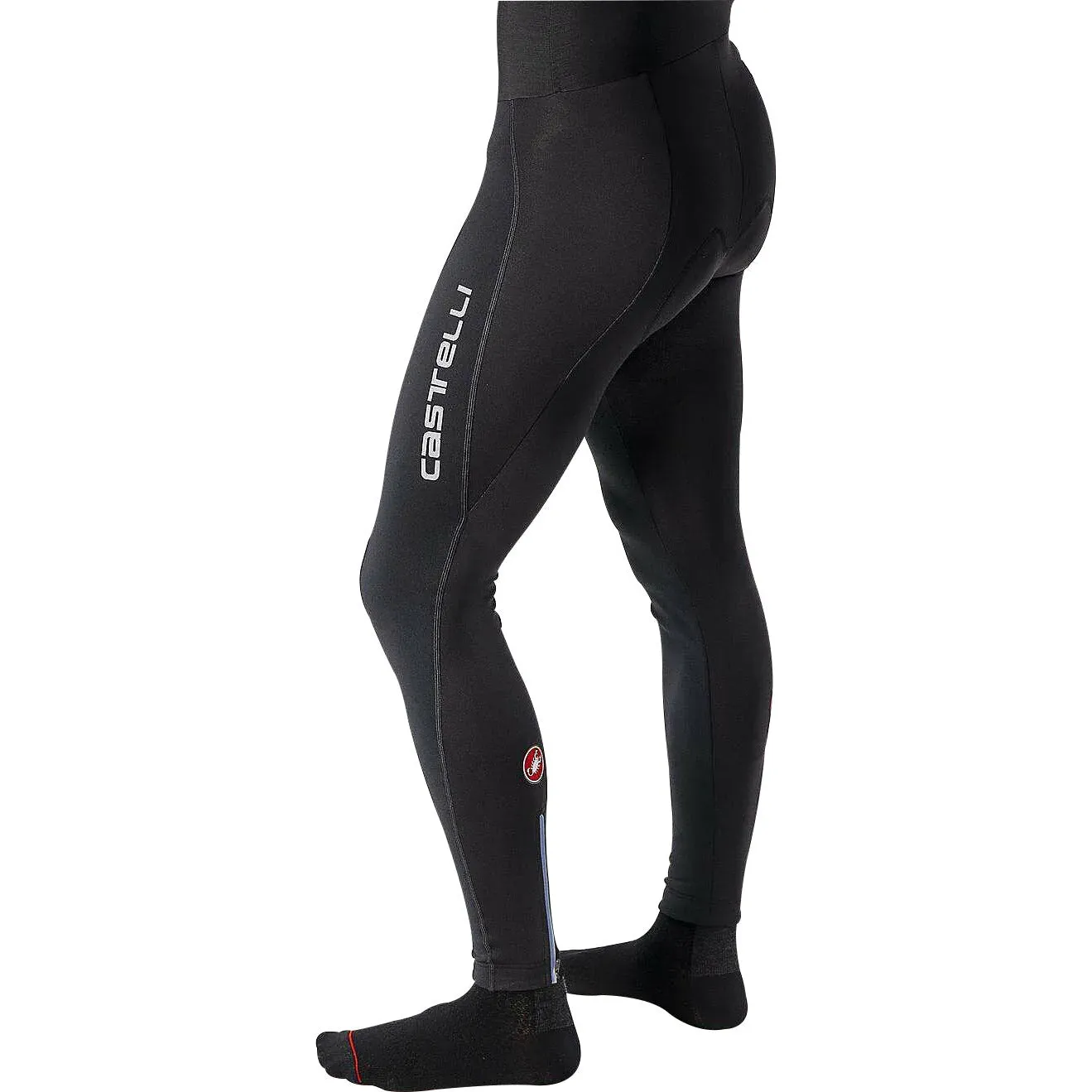 Castelli Entrata Wind Mens Cycling Bib Tights - Black