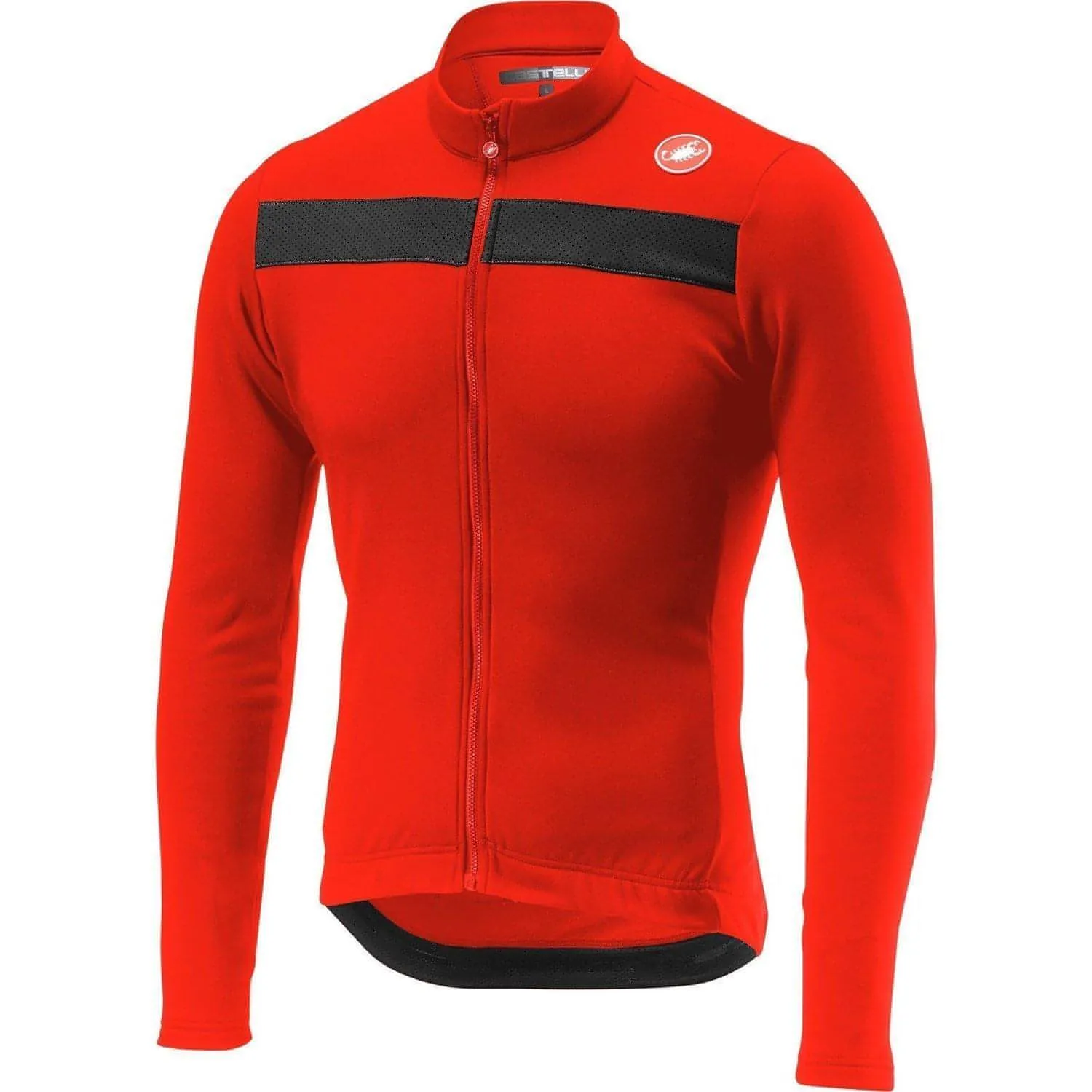 Castelli Puro 3 Long Sleeve Mens Cycling Jersey - Red