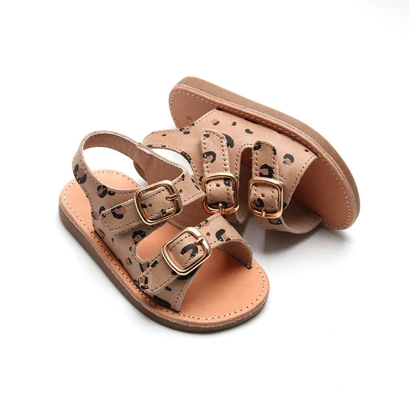 Cheetah - Summer Sandal - US Size 5-9 - Hard Sole