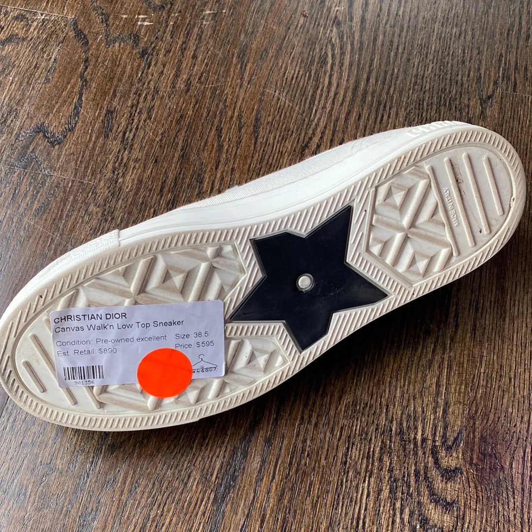 Christian Dior Canvas Walk'n Low Top Sneaker