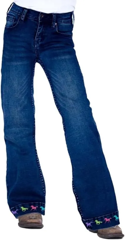 CLGJFATR Girls Jeans Cowgirl Tuff "Ride Fast"