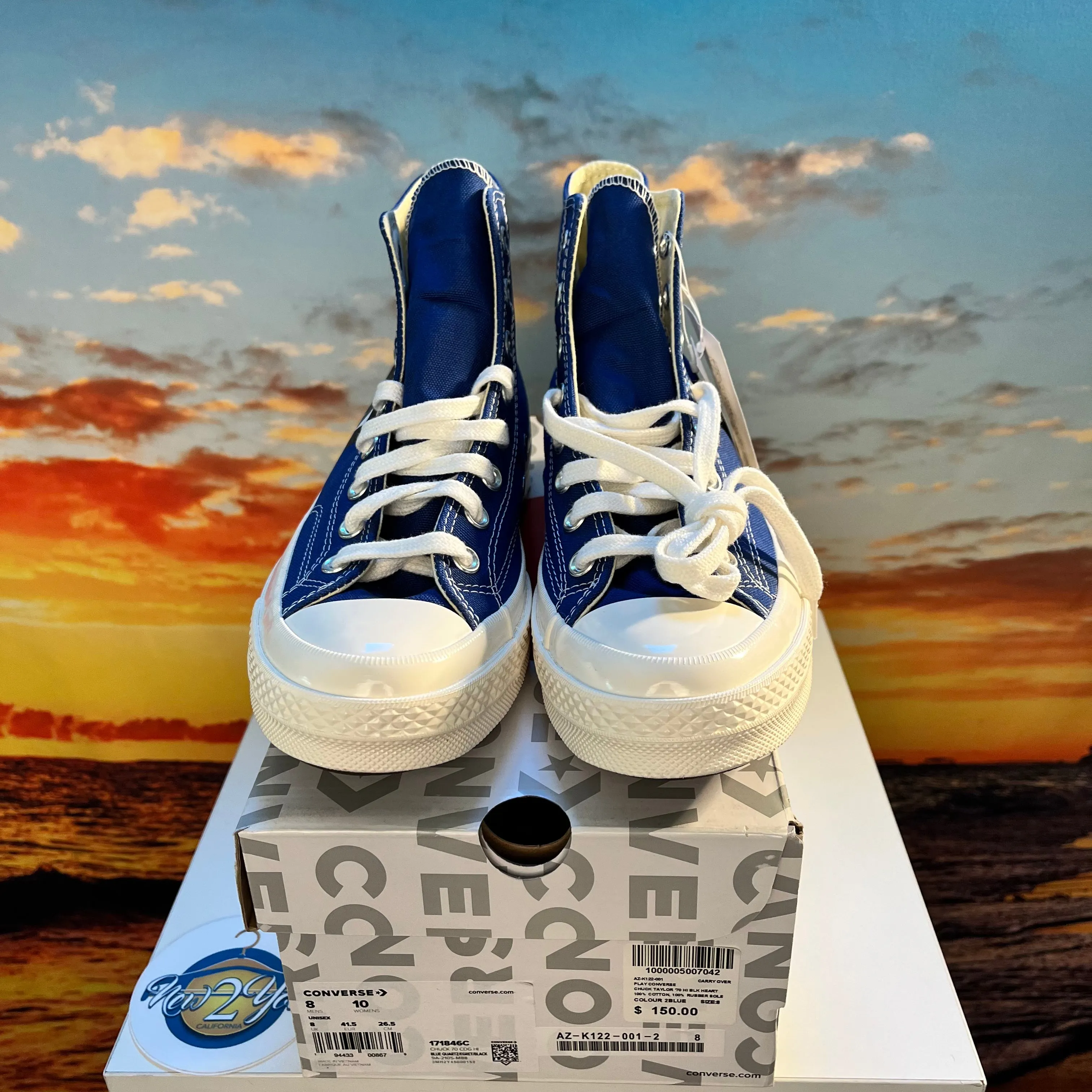 Comme des Garçons PLAY x Chuck 70 High 'Blue Quartz'