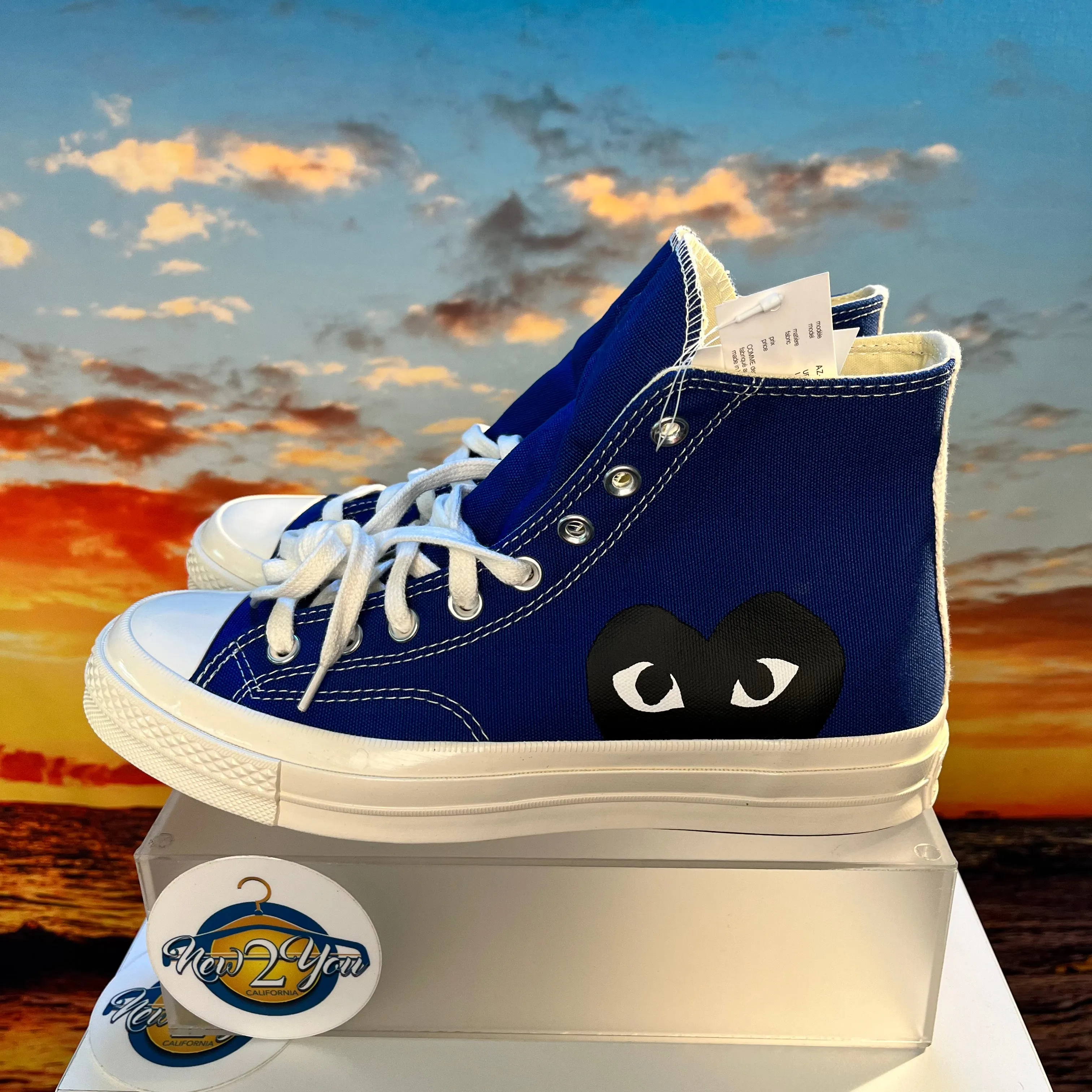 Comme des Garçons PLAY x Chuck 70 High 'Blue Quartz'