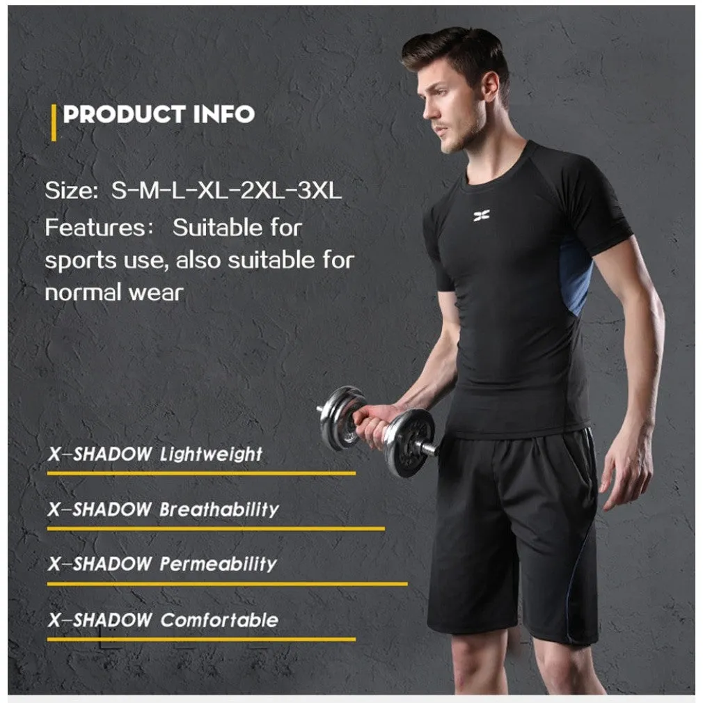 ContiNent 33 5 Pcs/Set Me's Tracksuit Gym Fitness Compression Sports Suit Clothes Running Jogging Sport Wear Exercise Workout Tights