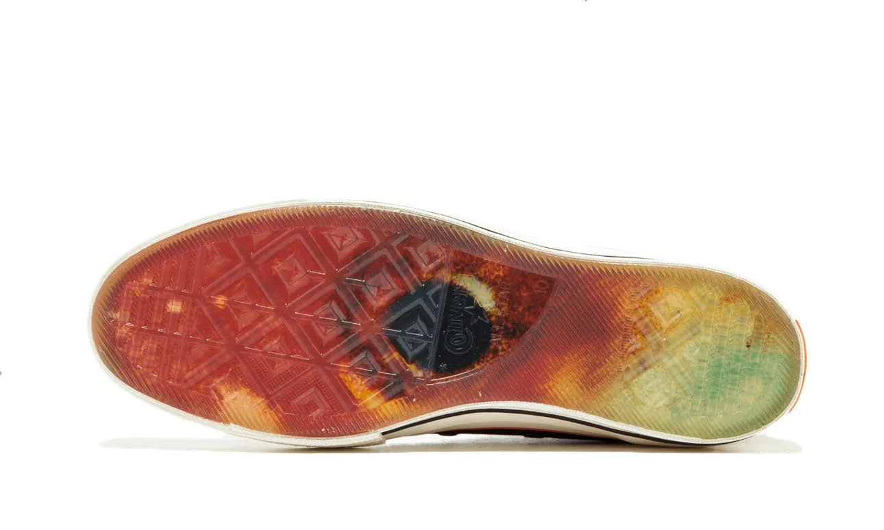 CONVERSE X VINCE STAPLES Unisex CTAS 70 Hi Sneakers, Black/Orange, M 7 / W 9