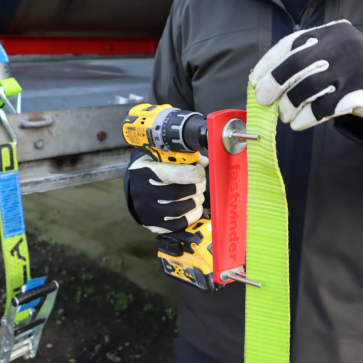 Cordless Drill Attachment Fast Strap Winder