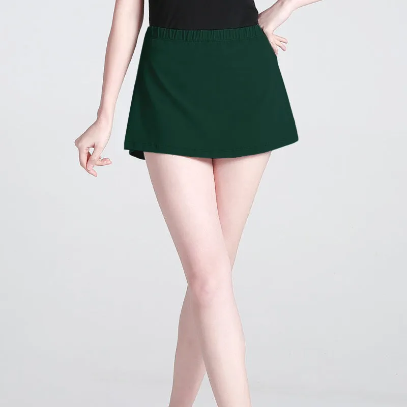 Cotton A-Line Skirt Pants Yoga Dance Wear