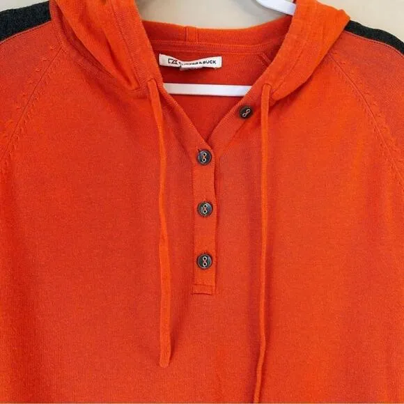 Cutter &amp; Buck 'Kate' Henley Hooded Sweater/Womens/Medium