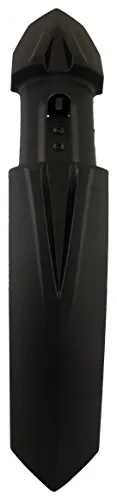 Dark Horse Plastic Bicycle Atom Mudguard with Reflective Tape, Black-Red