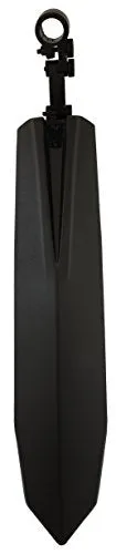 Dark Horse Plastic Bicycle Atom Mudguard with Reflective Tape, Black-Red