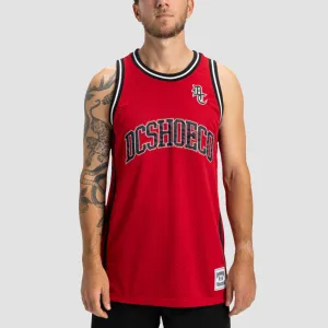 DC Hoops Basketball Jersey Vest Barbados Cherry