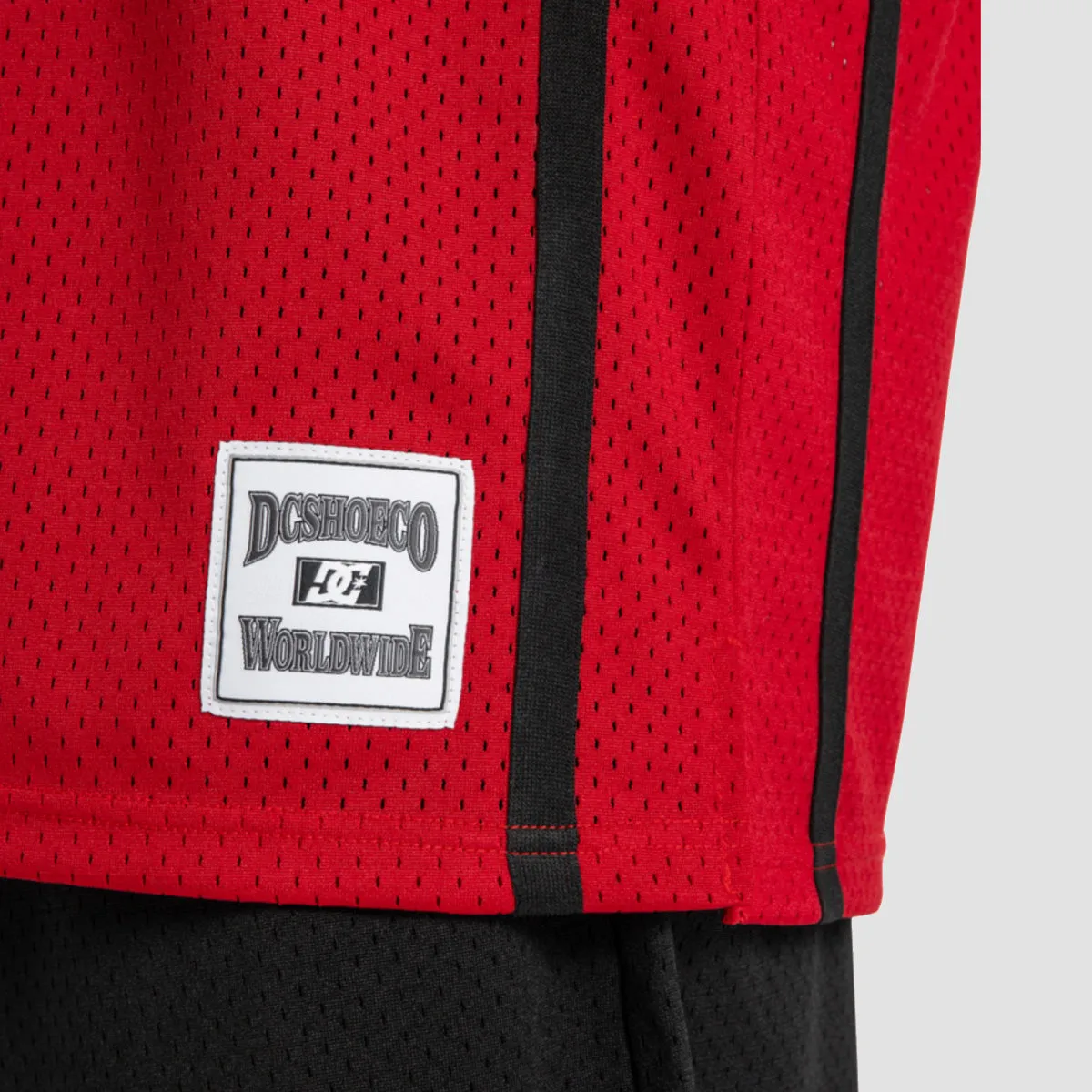 DC Hoops Basketball Jersey Vest Barbados Cherry