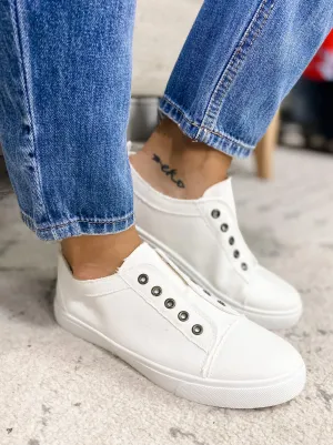 DEFECT- Blank Canvas Sneakers w/ No Laces