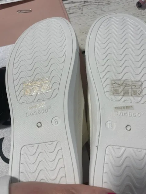 DEFECT- Blank Canvas Sneakers w/ No Laces