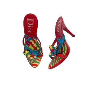 Dior Rasta Print Heels