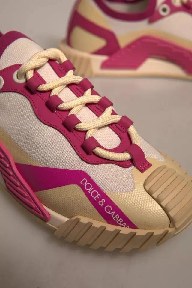 Dolce&Gabbana NS1 Women Multicolor Sneakers Nylon Low Top Trainer Shoes Sz EU 39