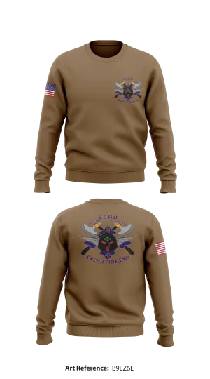 E. Co 427 BDE Support BN Store 1 Core Men's Crewneck Performance Sweatshirt - b9eZ6e