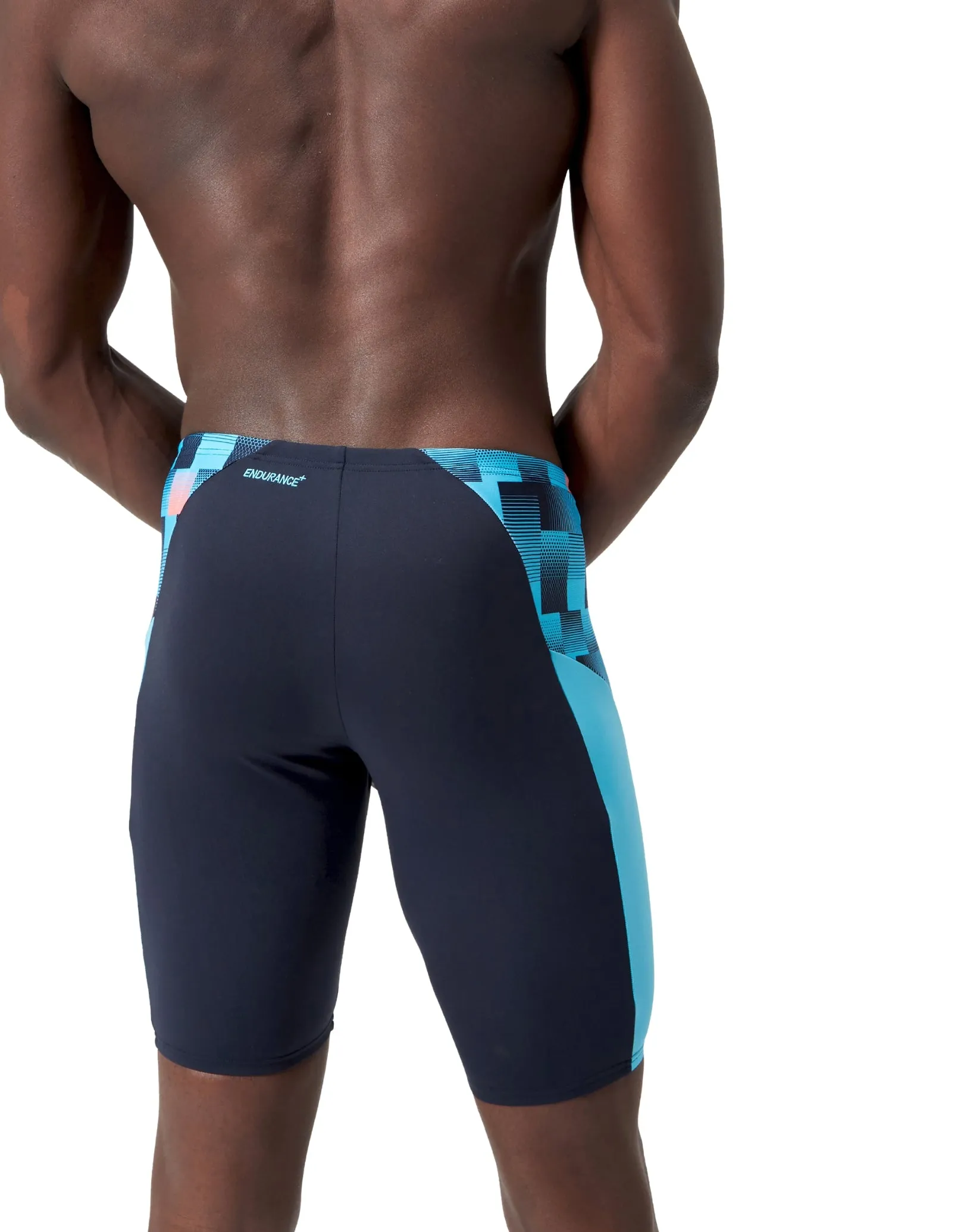 Endurance  Max Splice Swim Jammer - Navy/Blue