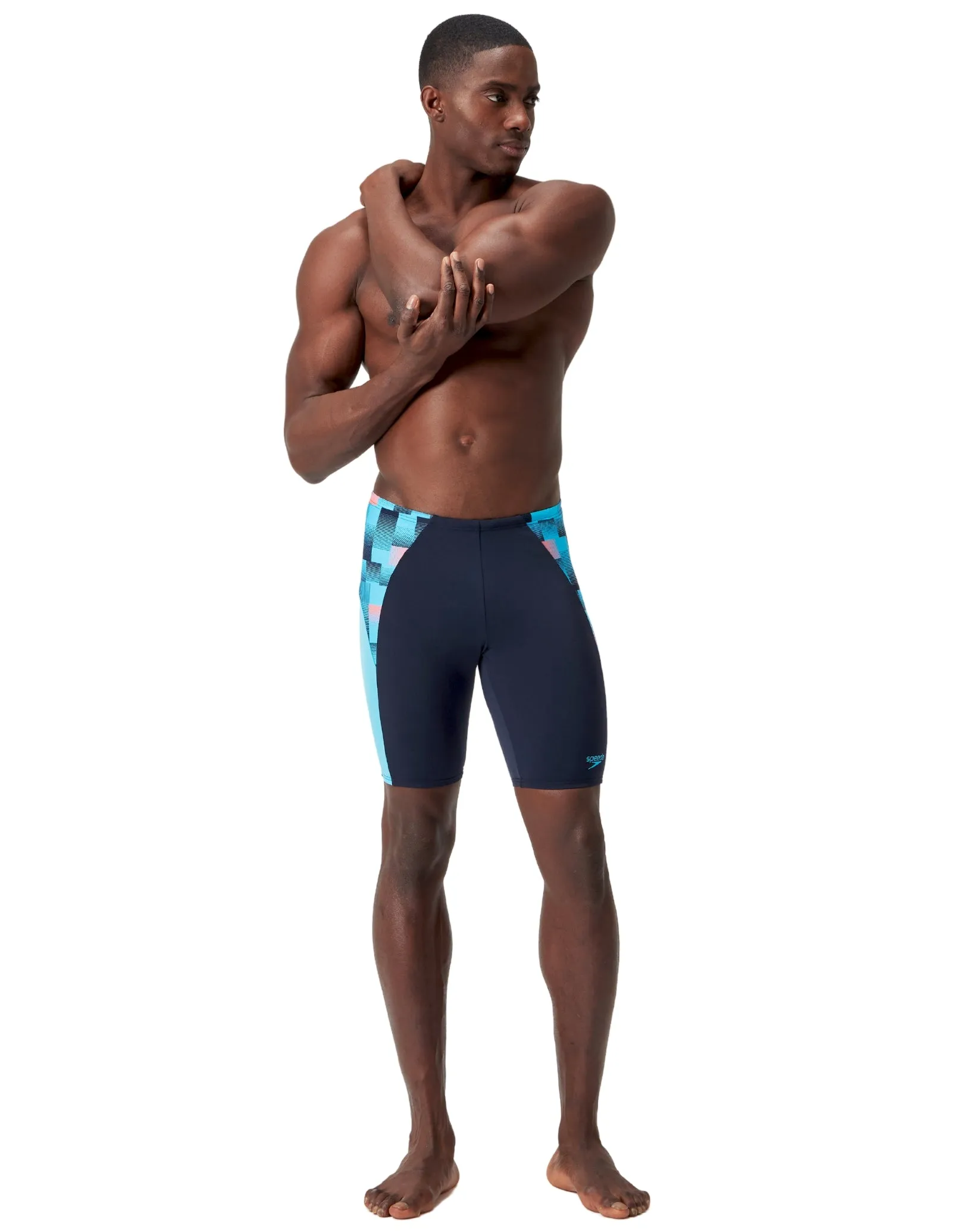 Endurance  Max Splice Swim Jammer - Navy/Blue