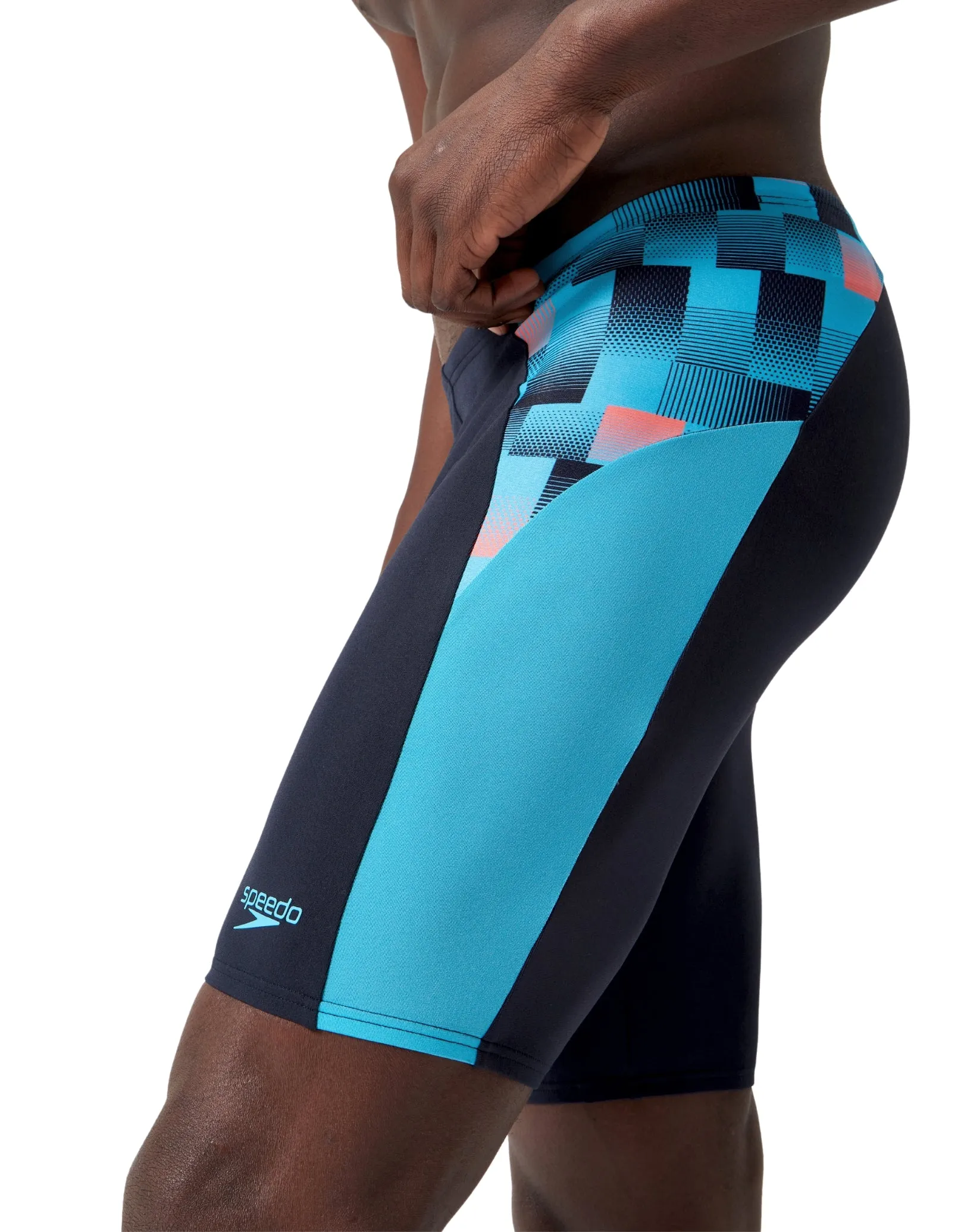 Endurance  Max Splice Swim Jammer - Navy/Blue