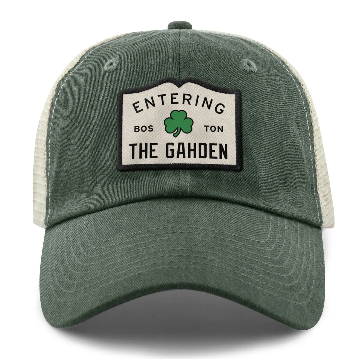 Entering The Gahden Shamrock Patch Relaxed Trucker