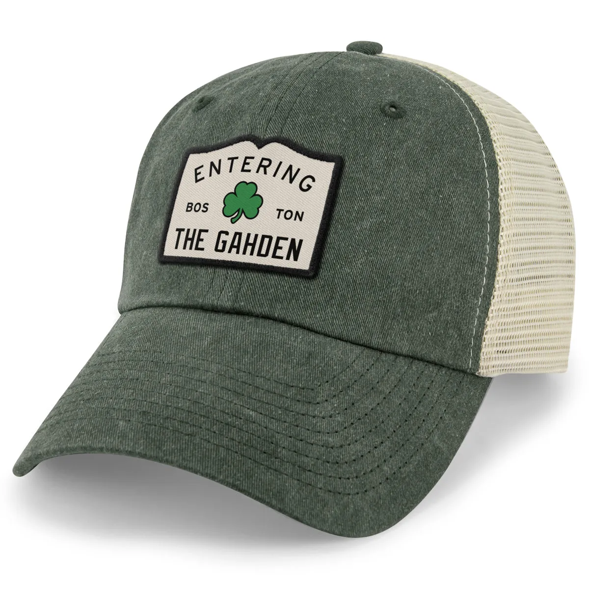 Entering The Gahden Shamrock Patch Relaxed Trucker