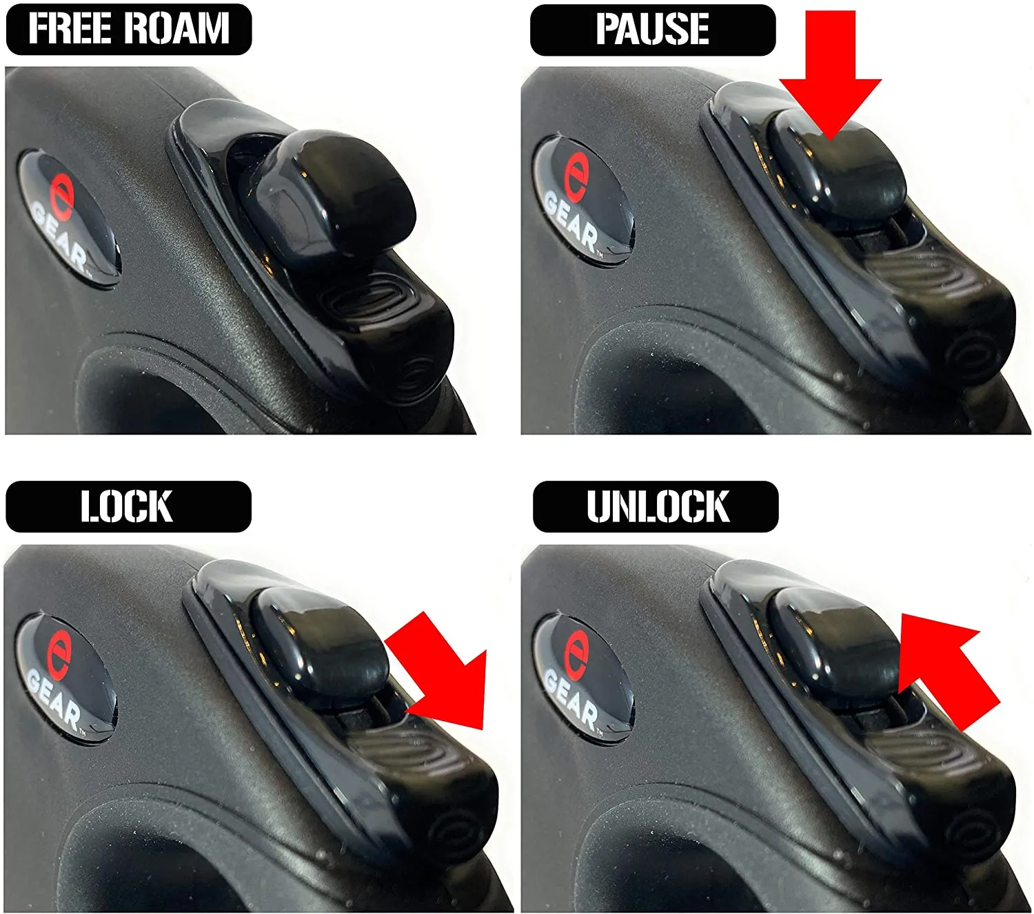 Enthusiast Gear Retractable Dog Leash with Locking Carabiner for Large and Medium Dogs