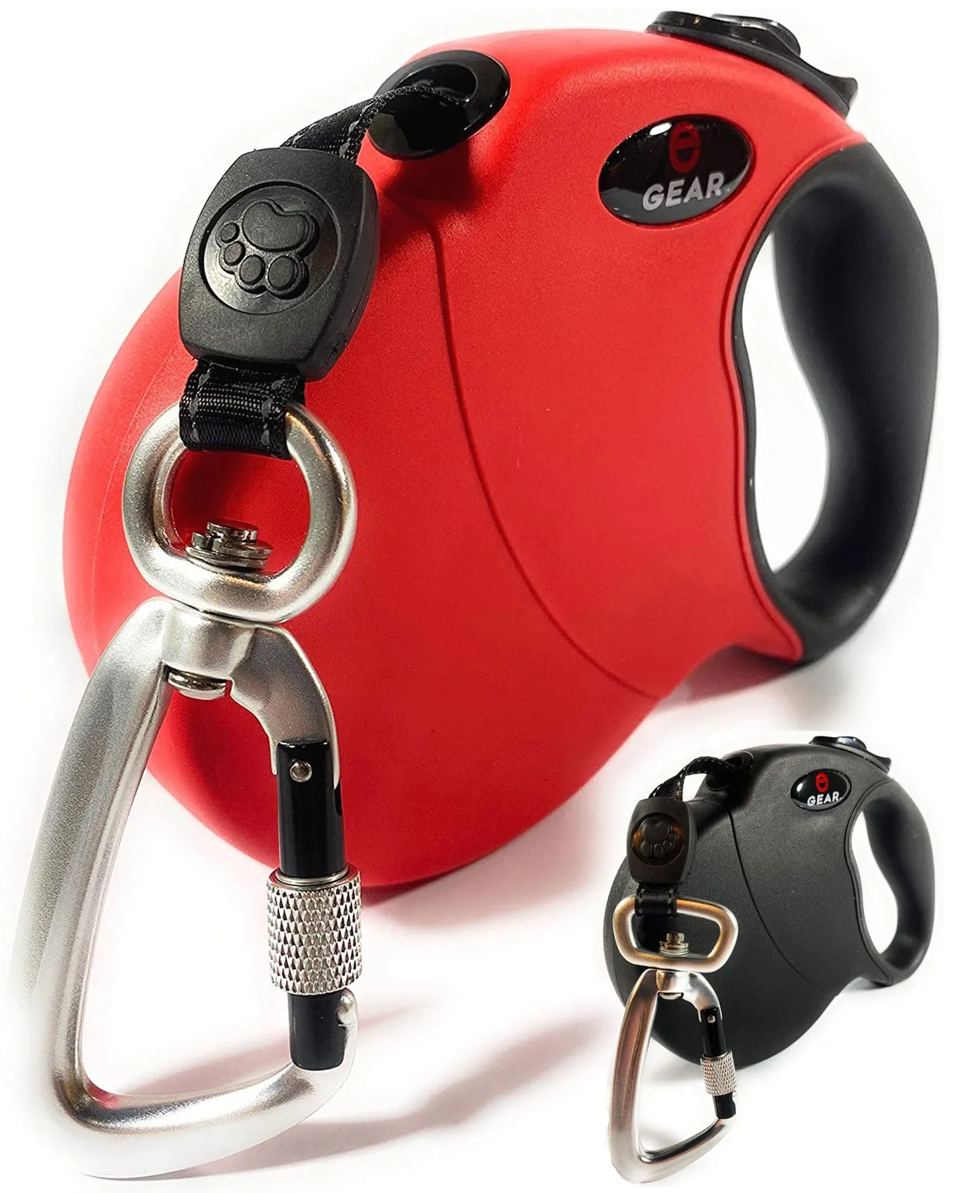 Enthusiast Gear Retractable Dog Leash with Locking Carabiner for Large and Medium Dogs