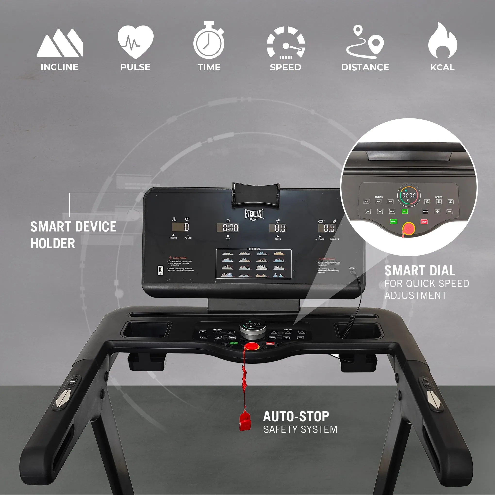 EVERLAST FORTIS TREADMILL with Bluetooth & Fitness Apps