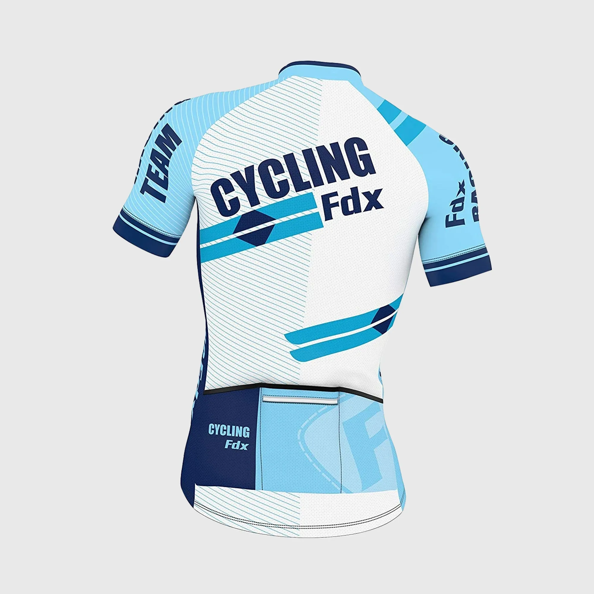 Fdx Core Blue Men's & Boy's Short Sleeve Summer Cycling Jersey