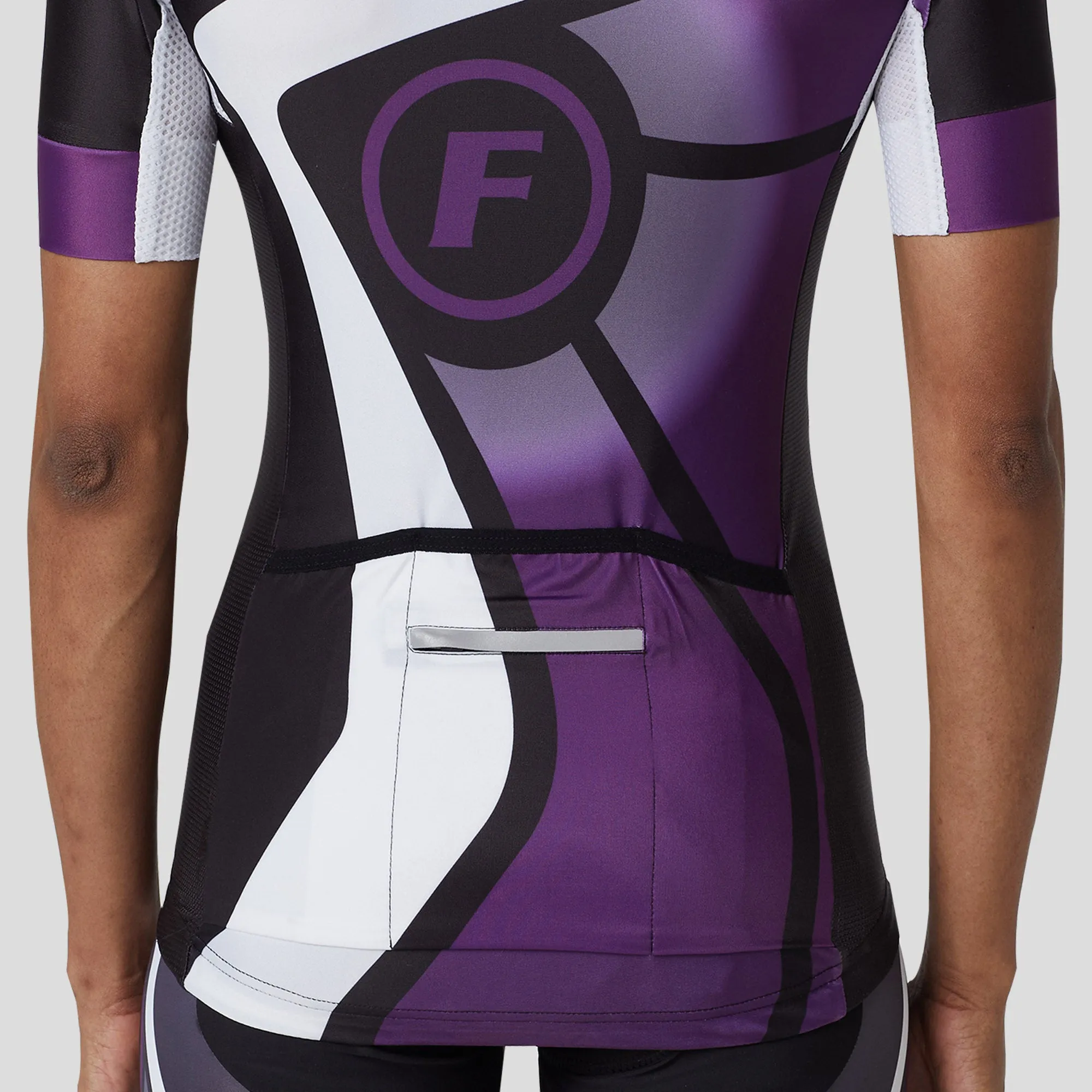 Fdx Signature Purple Women's & Girl's Short Sleeve Summer Cycling Jersey