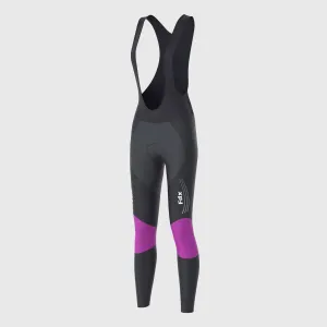 Fdx Thermodream Purple Women's & Girl's Winter Cycling Padded Bib Tights