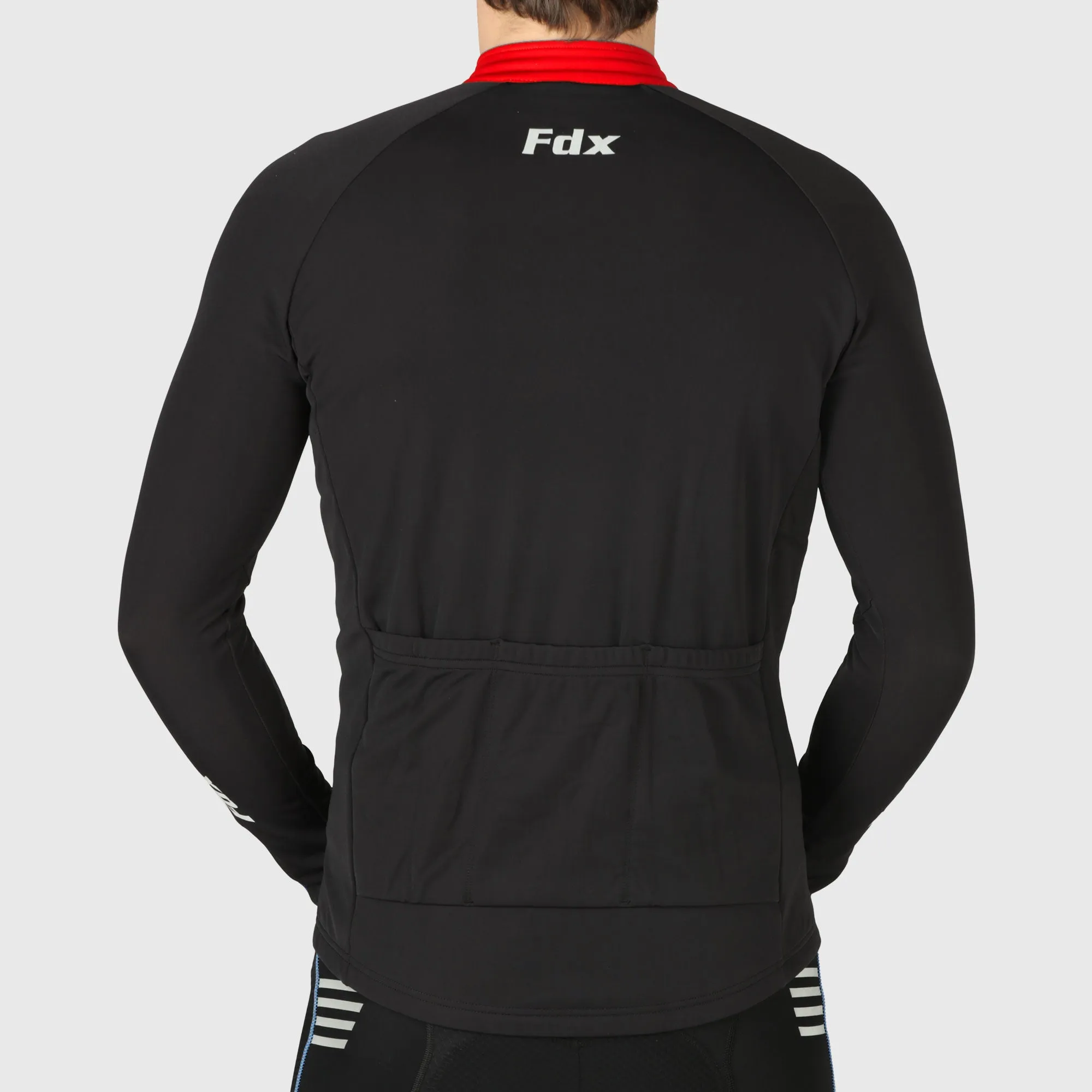 Fdx Viper Men's & Boy's Red Thermal Roubaix Long Sleeve Cycling Jersey