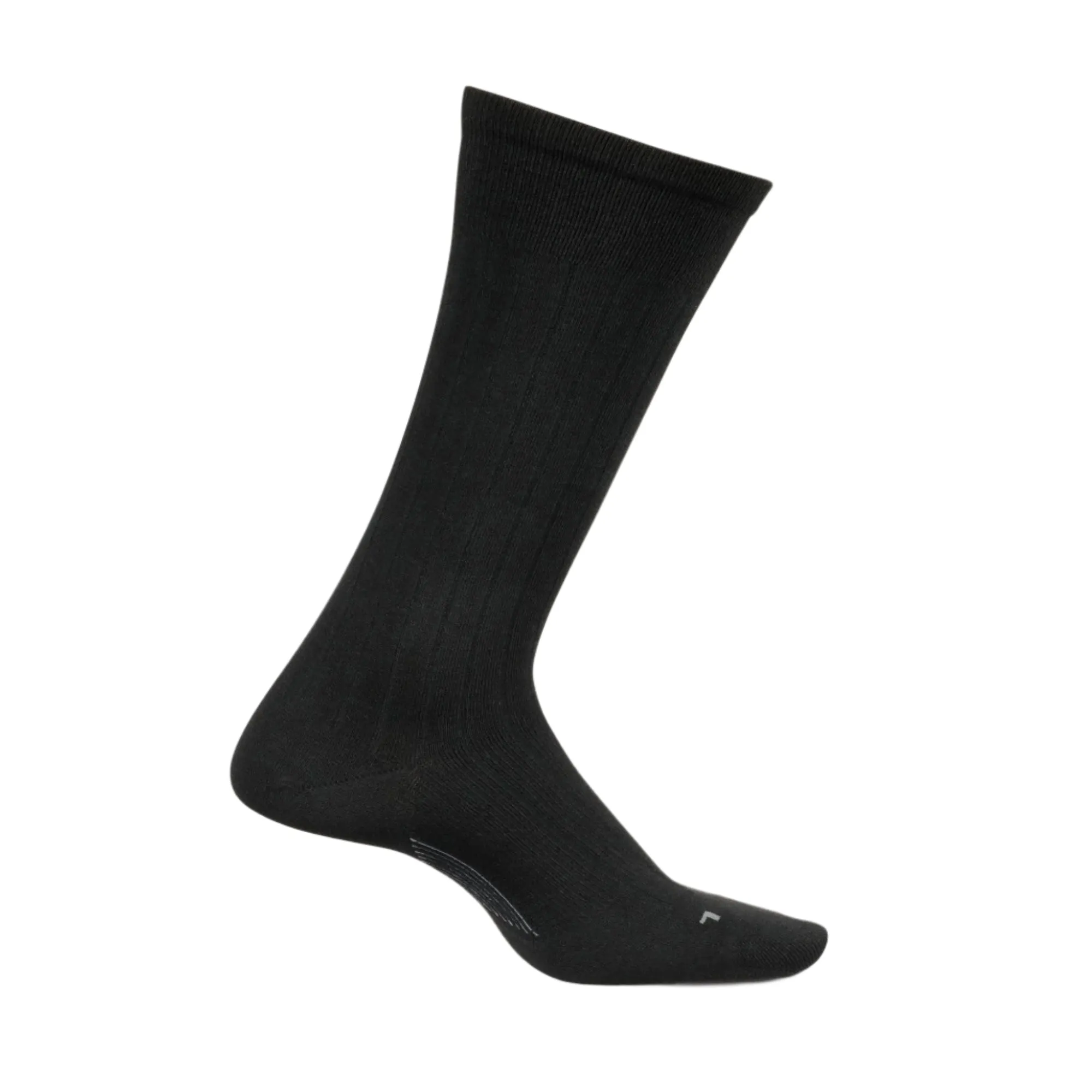 Feetures Mens Everyday Wide Rib Ultra Light Crew Socks