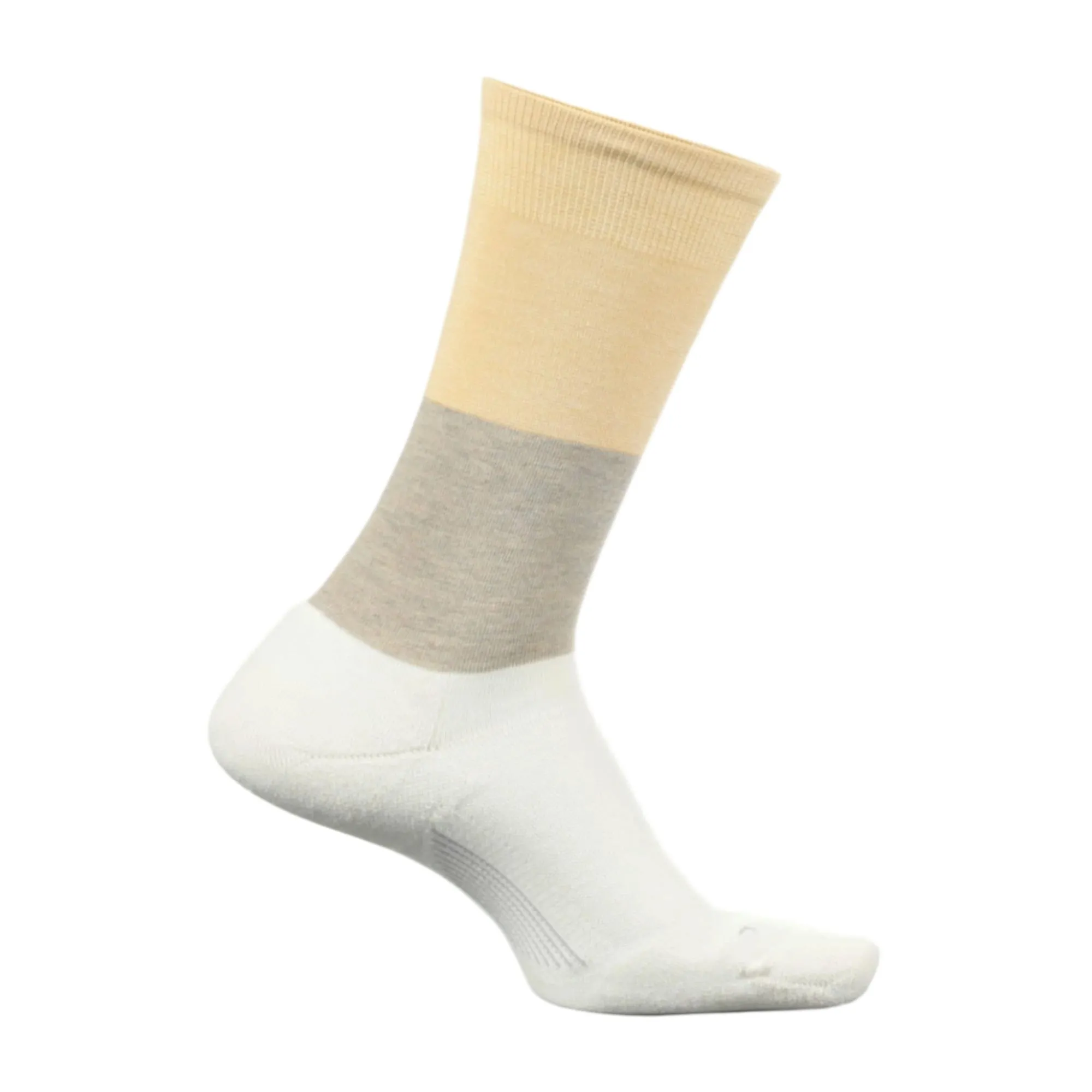 Feetures Womens Everyday Mod Block Cushion Crew Socks