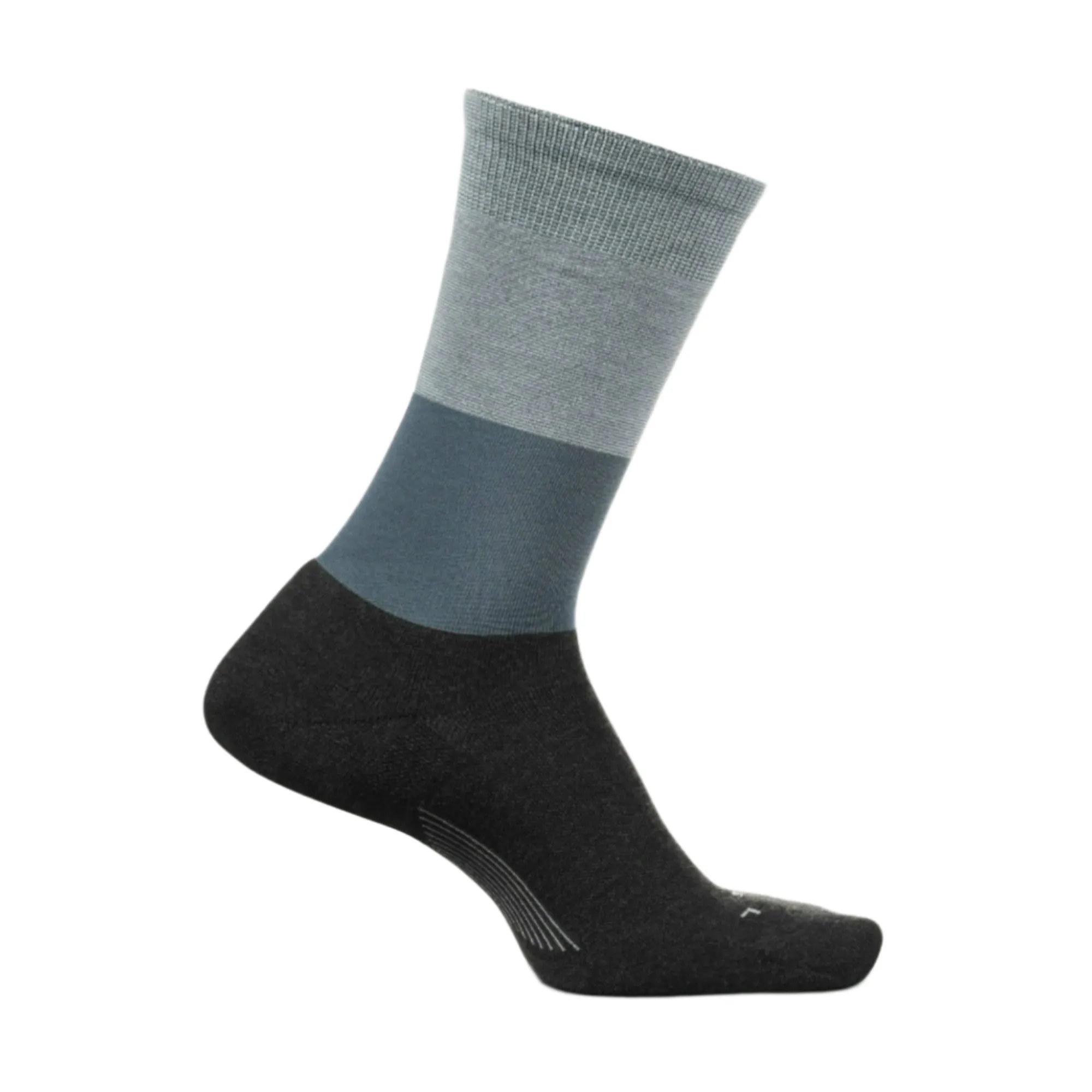 Feetures Womens Everyday Mod Block Cushion Crew Socks