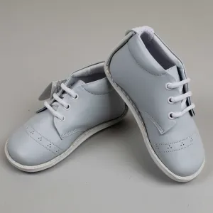 First Walker Shoes - Boys - Hard Sole Blue Leather - Pex Calvin