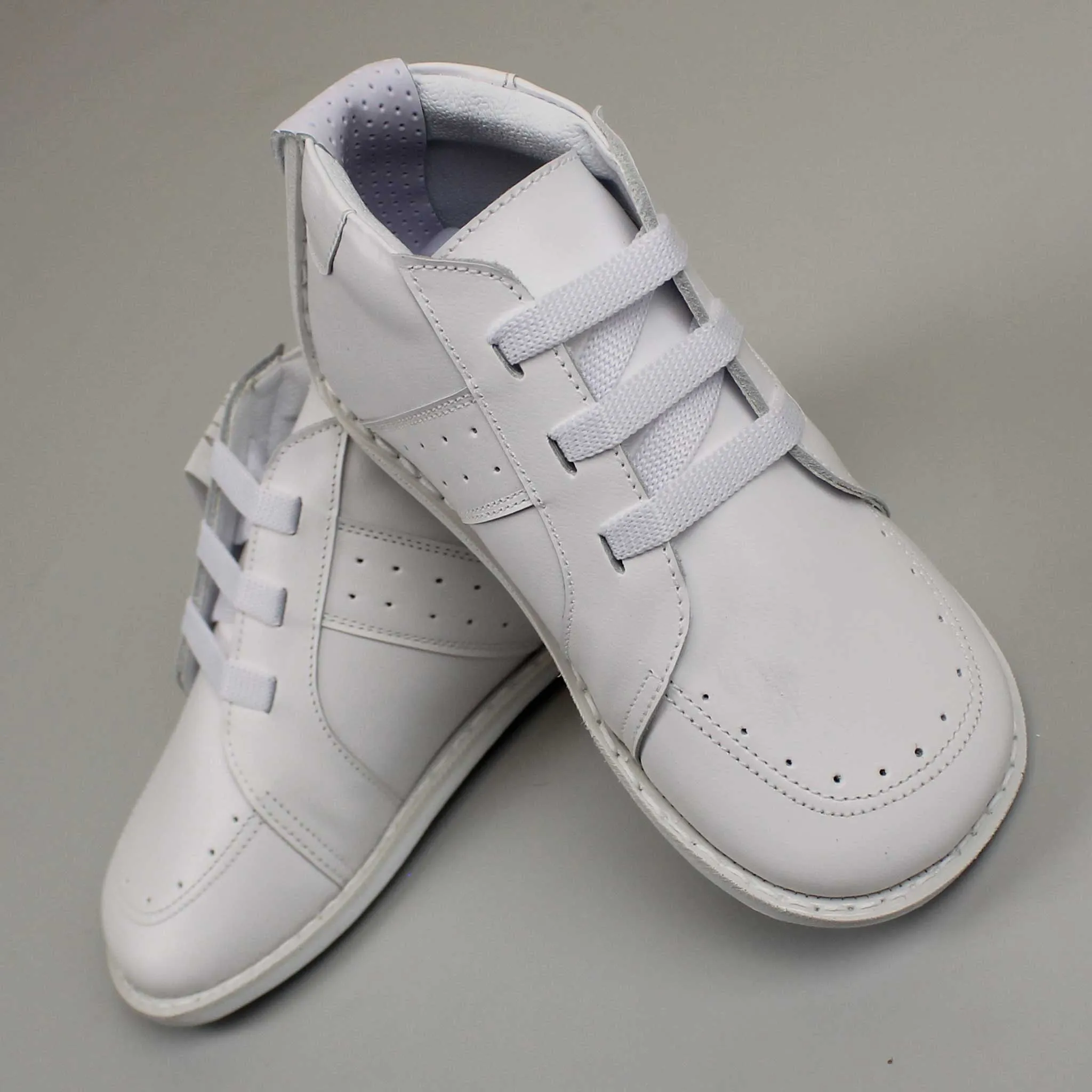 First Walker Shoes - Boys - Hard Sole White Leather - Pex Fynn