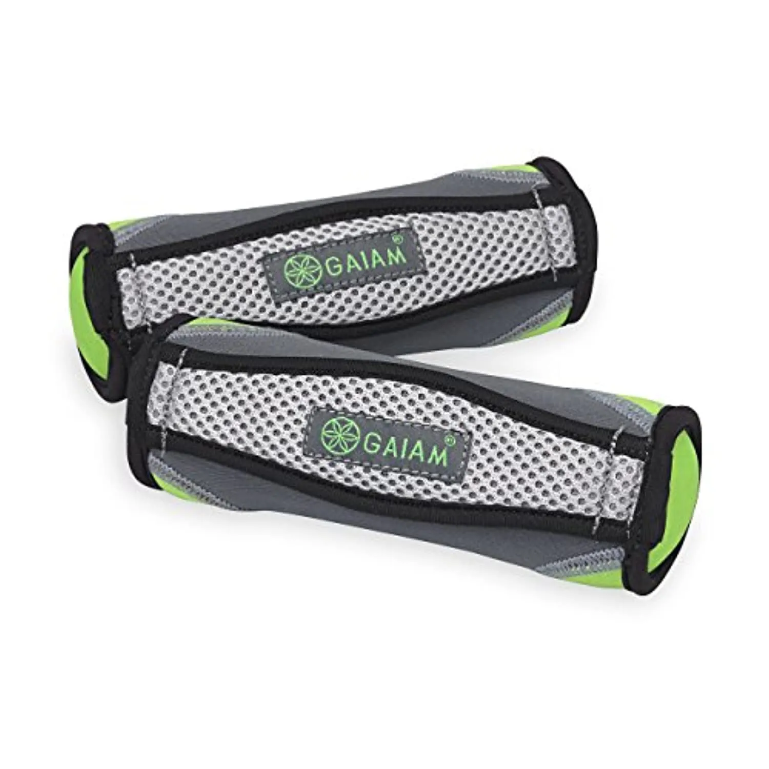 Gaiam Hand Weights for Women & Men Soft Dumbbell Walking Hand Weight Sets with Hand Strap - Walking, Running, Physical Therapy, Aerobics (Available in 2lb and 4lb Sets)
