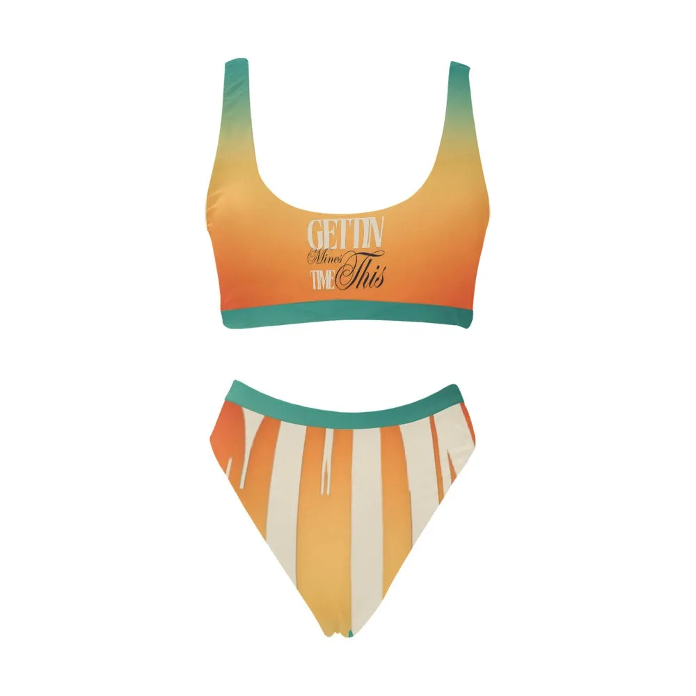Getting Mines This Time High-Waisted Bikini Swimsuit