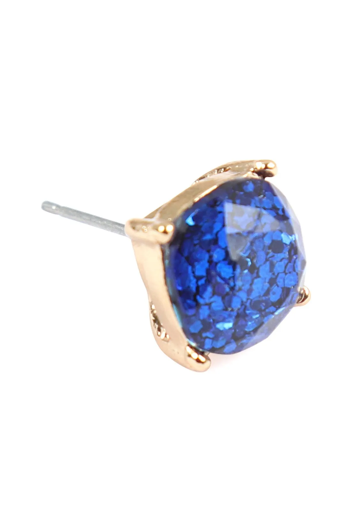 Glitter Epoxy Stud Earrings- 8 Colors