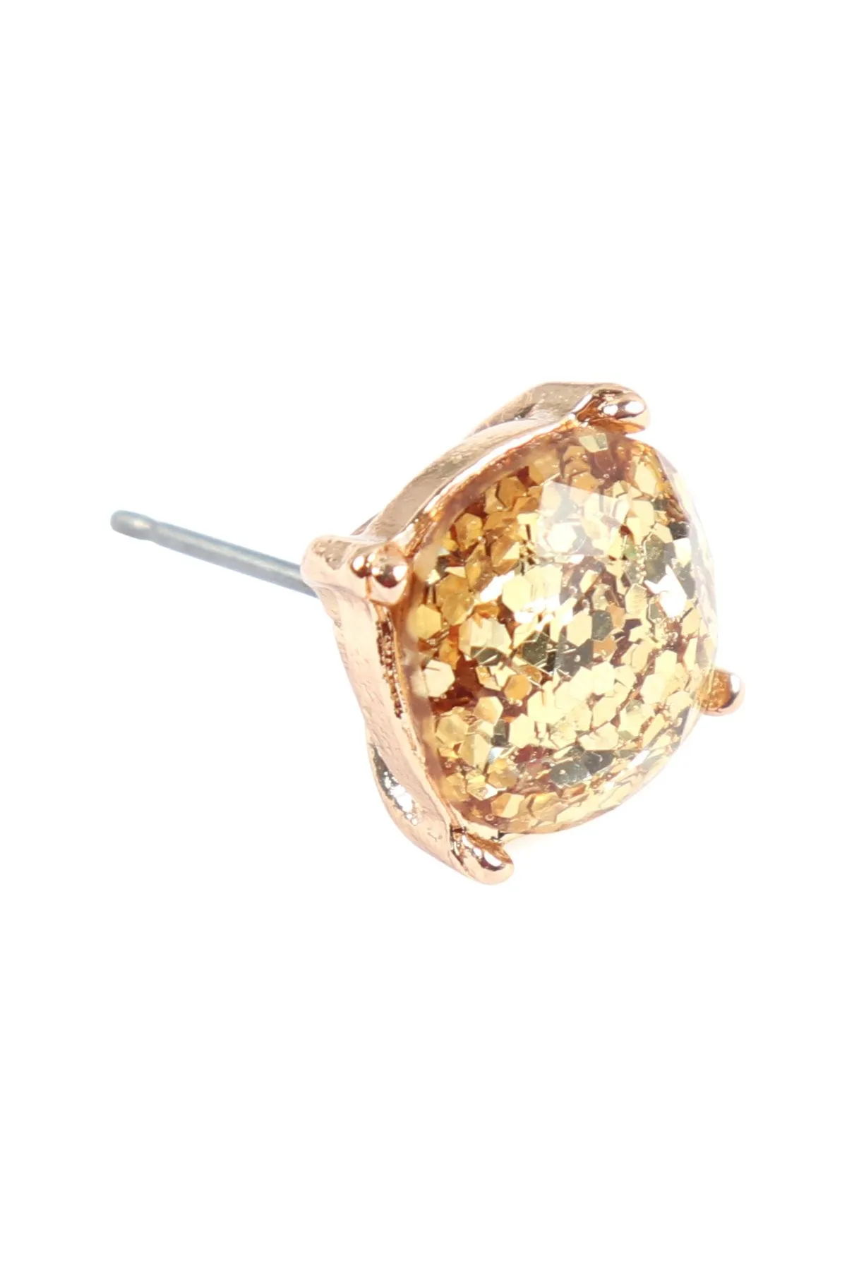 Glitter Epoxy Stud Earrings- 8 Colors