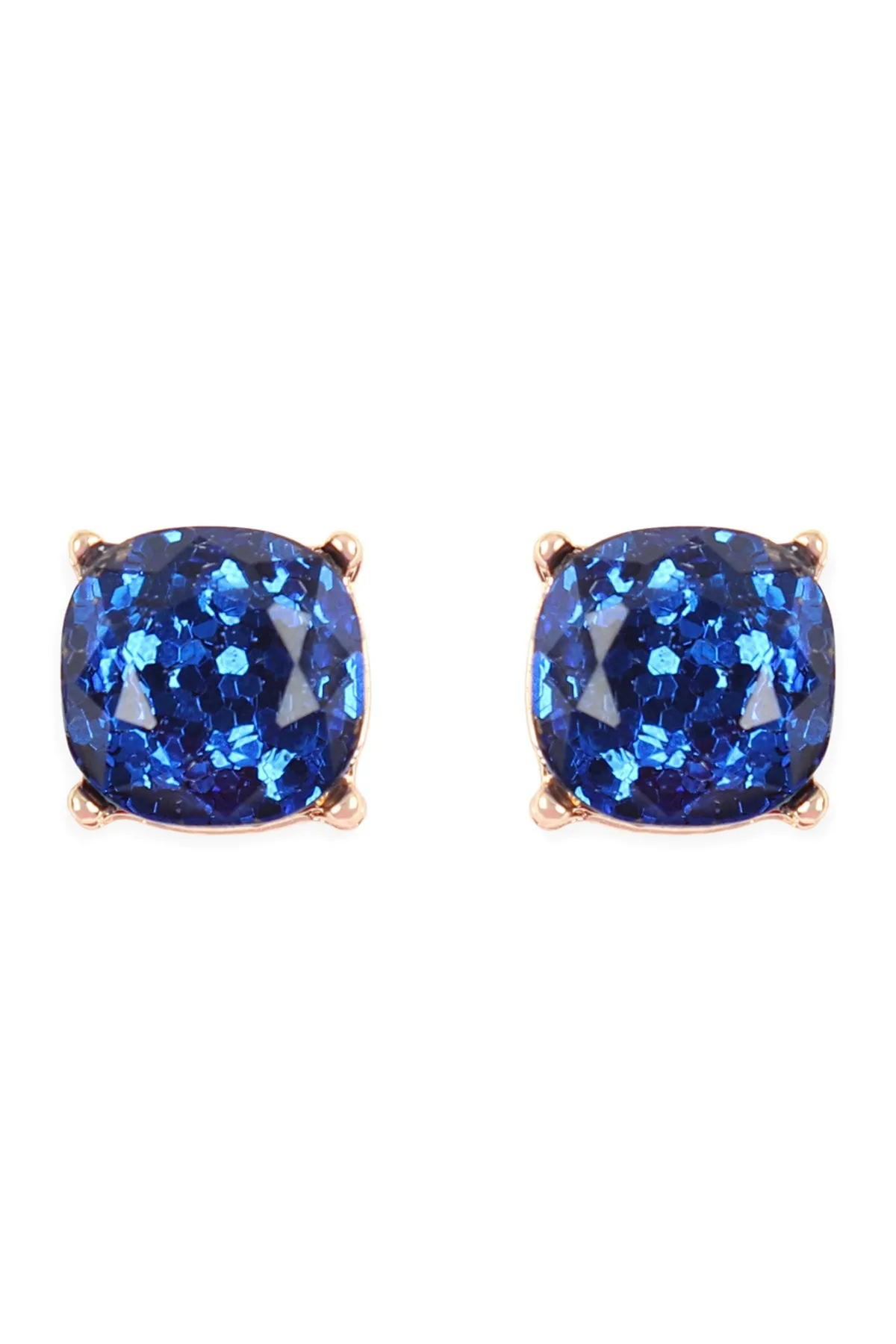 Glitter Epoxy Stud Earrings- 8 Colors
