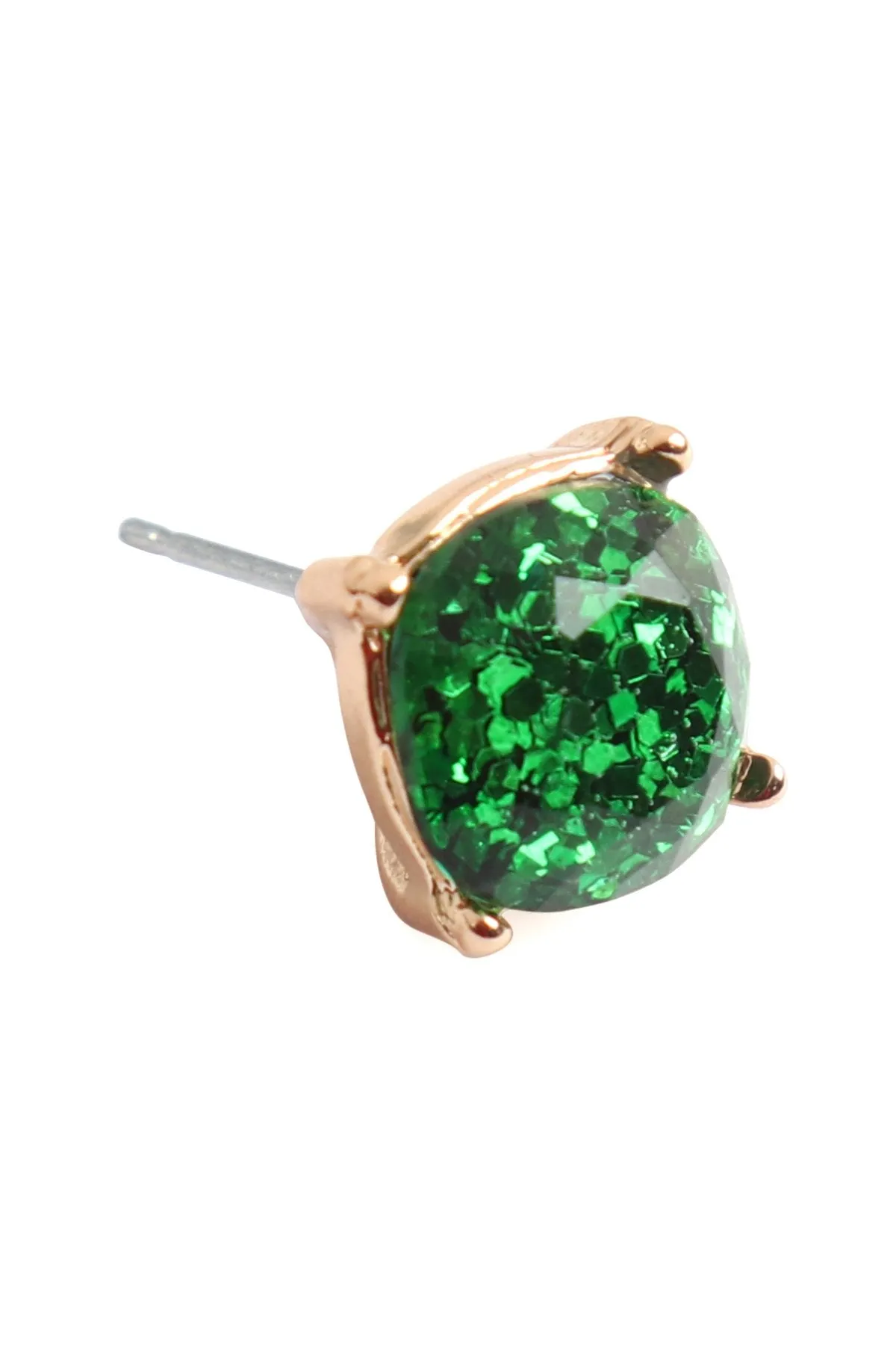Glitter Epoxy Stud Earrings- 8 Colors